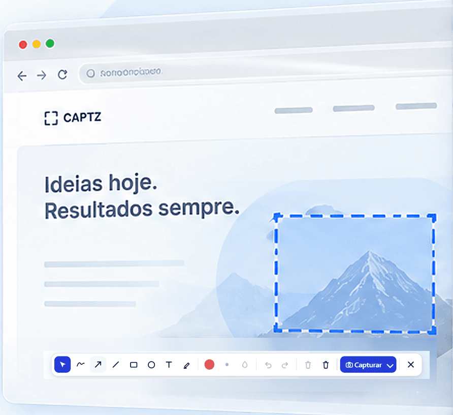 Real CAPTZ preview with annotated shapes and export options